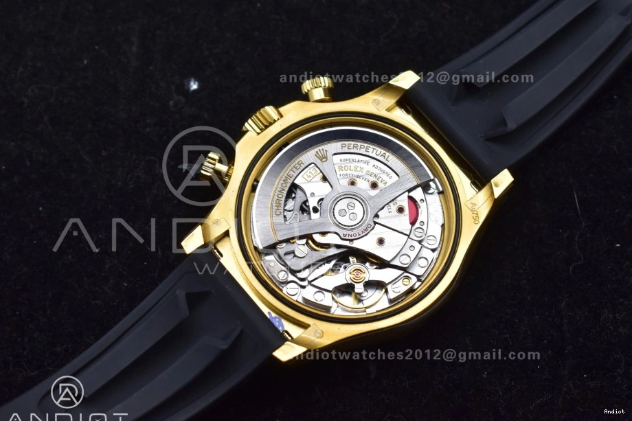 Oysterflex Edition 126518 SH4131 Best on (Weighted) V6 Diamonds Daytona QF Strap 1:1 YG Dial Black 0403